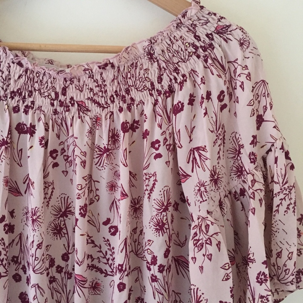 New | Nasty Gal | Off the Shoulder Floral Romper - Picture 3 of 4